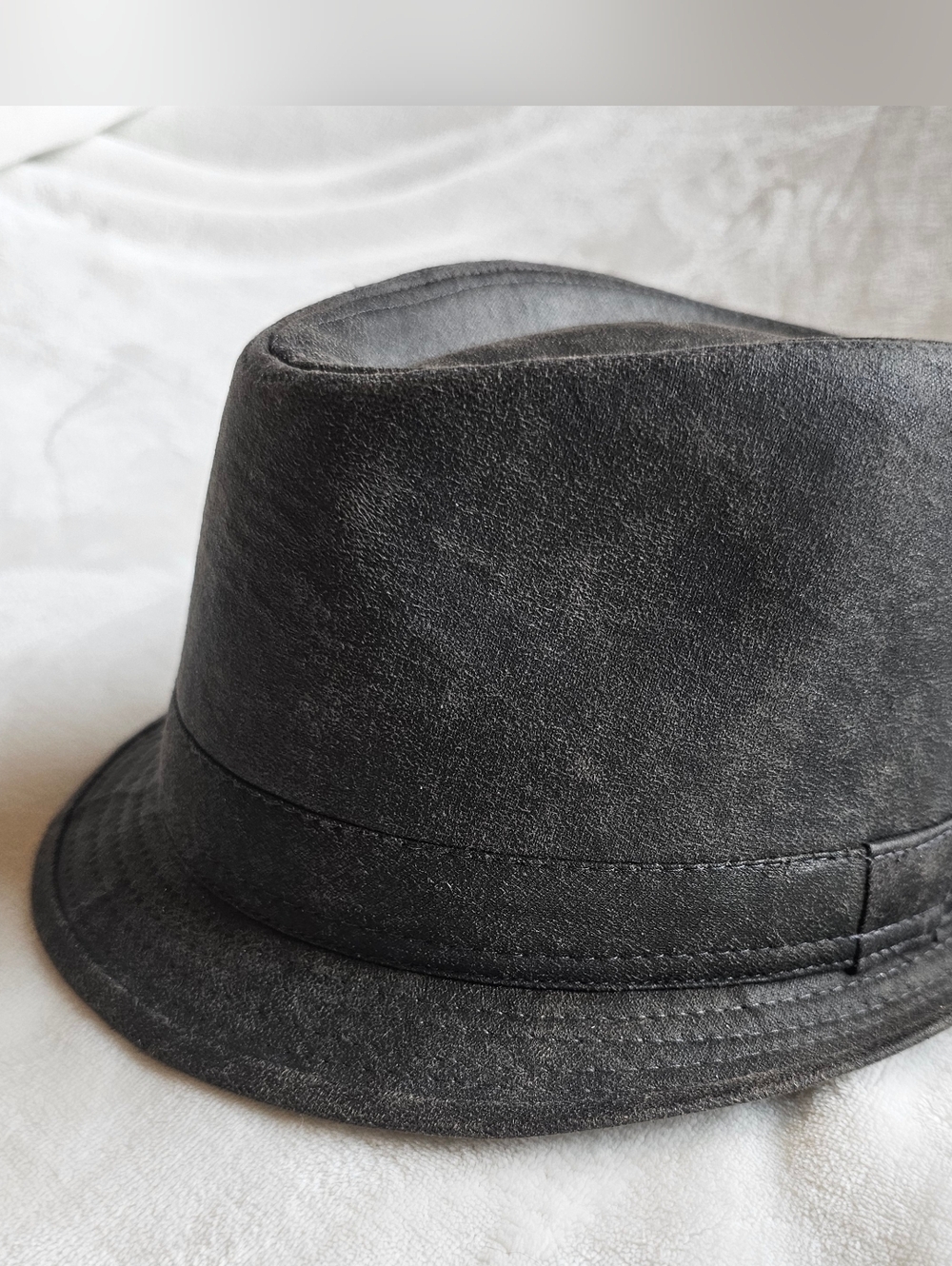 Vintage Stone Classic Grey Fedora Hat